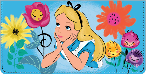 Alice in Wonderland Checkbook Cover