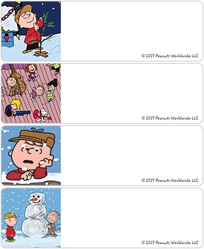 Charlie Brown Christmas Address Labels
