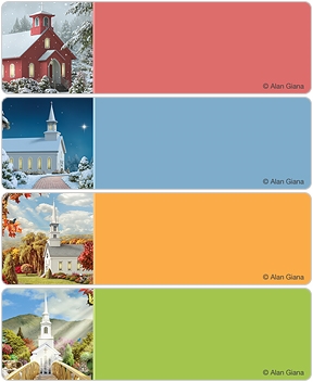 Country Churches Address Labels