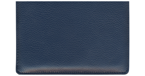 Blue Top Stub Leather Cover