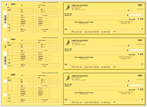 Safety Yellow Payroll Hourly Checks