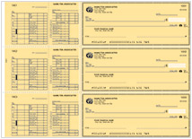 Safety Yellow Payroll Hourly Checks