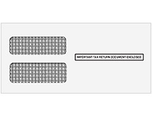 Double Window Envelope for all 3 up 1099's