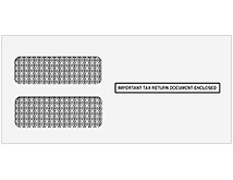 Self-Seal Double Window Envelope for all 3 up 1099's