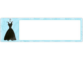 Little Black Dress Address Labels Thumbnail