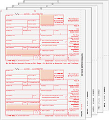 Laser 1099-NEC (non-employee compensation) 5 part set