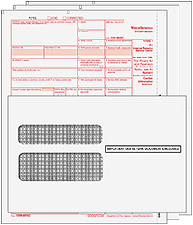 BUNDLE - 1099-MISC Laser Set 3-Part w/ Env. (Peachtree & Quickbooks Compatible)