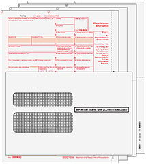 BUNDLE - 1099-MISC Laser Set 4-Part w/ Env. (Peachtree & Quickbooks Compatible)