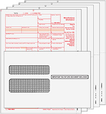 BUNDLE - 1099-MISC Laser Set 5-Part w/ Env. (Peachtree & Quickbooks Compatible)
