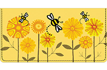 Let It Bee Checkbook Cover