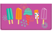 Popsicles checkbook Cover