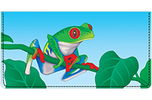 Designs by Shan™ Red-Eyed Tree Frog Checkbook Cover