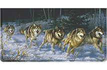 Hautman Wolves Checkbook Cover