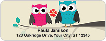 Whimsical Owls Address Labels Thumbnail