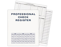 Business Professional Check Register