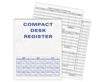 Extra Compact Desk Transaction Register