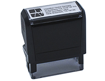 4 Line Self-Inking Stamp with Logo