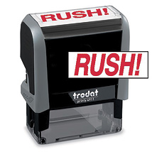 RUSH! Stock Title Stamp