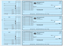 Safety Blue Long Voucher Checks