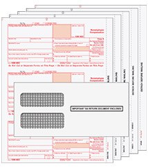 BUNDLE - Laser 1099-NEC (non-employee compensation) 5 part set w/envelopes